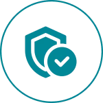 Shield with checkmark icon